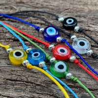 EVIL EYE PROTECTION ~ Adjustable Anklet/Bracelet ~ Yellow