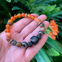 Shungite Amplified SACRAL Chakra Bracelet ~ Medium [#28]