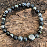 Shungite Amplified Chakra PROTECTION / BOUNDARIES Bracelet ~ Large+ [#26]