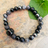 Shungite Amplified Chakra Bracelet [#26P] ~ PROTECTION / BOUNDARIES ~ Medium+