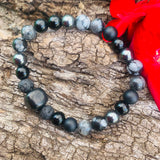 Shungite Amplified Chakra Bracelet [#26P] ~ PROTECTION / BOUNDARIES ~ Medium+