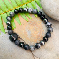 Shungite Amplified Chakra Bracelet [#26P] ~ PROTECTION / BOUNDARIES ~ Medium+