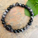 Shungite Amplified Chakra Bracelet [#28P] ~ PROTECTION / BOUNDARIES ~ Large