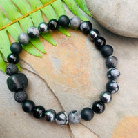 Shungite Amplified Chakra Bracelet [#28P] ~ PROTECTION / BOUNDARIES ~ Large