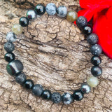 Shungite Amplified Chakra Bracelet [#30P] ~ PROTECTION / BOUNDARIES ~ Large