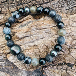 Shungite Amplified Chakra Bracelet PROTECTION / BOUNDARIES ~ [#38] Medium