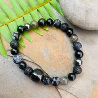 Shungite Amplified Chakra Bracelet PROTECTION / BOUNDARIES ~ [#38] Medium