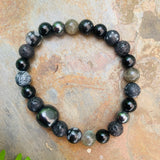 Shungite Amplified Chakra Bracelet PROTECTION / BOUNDARIES ~ [#38] Medium