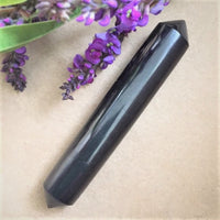 Polished Shungite Massage Wand - Bilateral