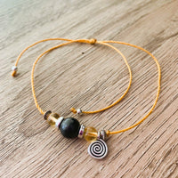 Shungite Amplified INTENTION Anklet/Bracelet - Citrine