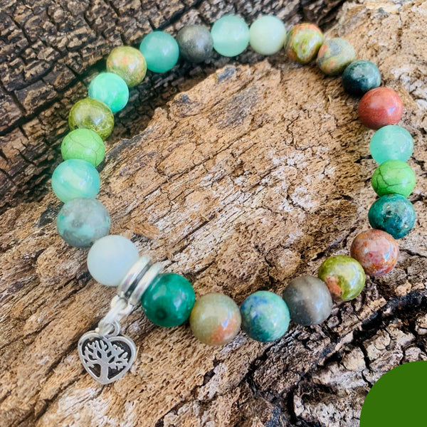 ELEMENT Bracelet [#6E] ~  EARTH  ~ Taurus . Virgo . Capricorn ~ [medium]