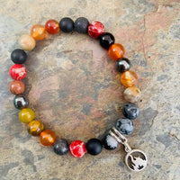 ELEMENT Bracelet [#2F] ~ FIRE ~ Aries . Leo . Sagittarius ~ [medium+]