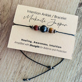 Shungite Amplified INTENTION Anklet/Bracelet - Mookaite