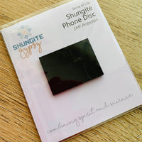 1x Solid SHUNGITE Mobile Phone Plate ~ 40mm x 30mm