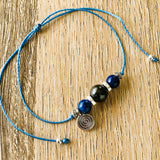 Shungite Amplified INTENTION Anklet/Bracelet - Lapis Lazuli