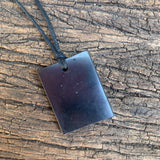 Authentic [C60] Solid Shungite Pendant ~ RECTANGLE