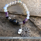 Shungite Amplified Chakra Bracelet - Crown (sm)