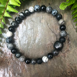 Shungite Amplified Chakra Bracelet PROTECTION / BOUNDARIES ~ Extra Large [#24]