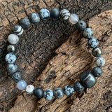 Shungite Amplified Chakra PROTECTION / BOUNDARIES Bracelet ~ Large [#28]