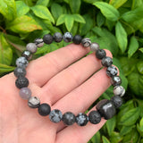 Shungite Amplified Chakra PROTECTION / BOUNDARIES Bracelet ~ Large [#28]