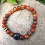 Shungite Amplified SACRAL Chakra Bracelet ~ medium+ ~ [#20]