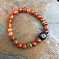 Shungite Amplified SACRAL Chakra Bracelet ~ medium+ ~ [#20]