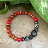 Shungite Amplified ROOT Chakra Bracelet ~ Medium [#26]