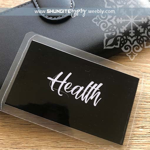Shungite + CSilver Mobile Phone KiCard ~ EMF Protection ~ HEALTH
