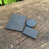 5x Solid SHUNGITE Mobile Phone Plate ~ 40mm x 30mm (BULK BUY)