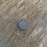 Solid SHUNGITE Mobile Phone Disc ~ 18mm ROUND (Adheasive Backing)