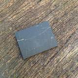 Solid SHUNGITE Mobile Phone Plate ~ LARGE Rectangle ~ 40mm x 30mm (Adheasive Backing)