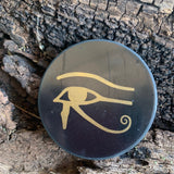 50mm SOLID Shungite Magnet ~ EYE OF HORUS