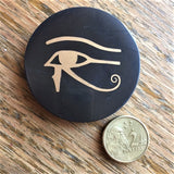 50mm SOLID Shungite Magnet ~ EYE OF HORUS