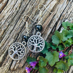 Shungite Amplified [Protection] Earrings - Tree of Life