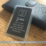 Shungite + CSilver Mobile Phone KiCard ~ EMF Protection ~ STARSIGN ~ 06 GEMINI