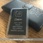 Shungite + CSilver Mobile Phone KiCard ~ EMF Protection ~ STARSIGN ~ 07 CANCER