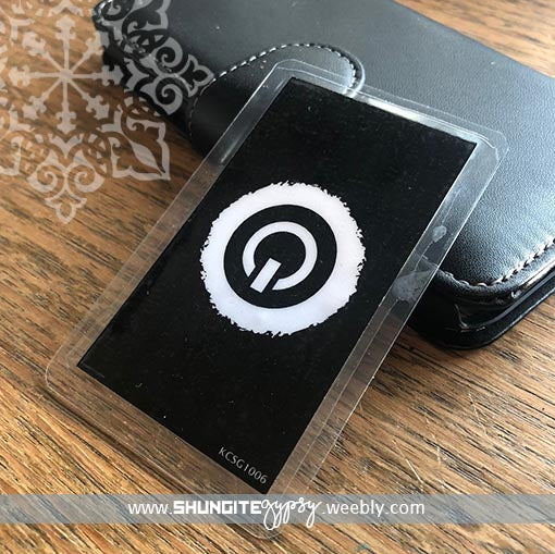 Shungite + CSilver Mobile Phone KiCard ~ EMF Protection ~ POWER