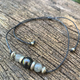 Shungite Amplified INTENTION Anklet/Bracelet - Labradorite