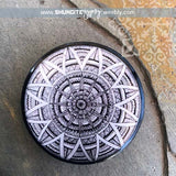 Handcrafted Shungite Resin 40mm Magnet ~ MANDALA