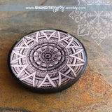 Handcrafted Shungite Resin 40mm Magnet ~ MANDALA