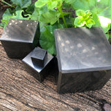 100% Authentic Solid Shungite CUBE 80mm - POLISHED