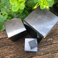 100% Authentic Solid Shungite CUBE 60mm - POLISHED