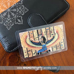 Shungite + CSilver Mobile Phone KiCard ~ EMF Protection ~ GODDESS ISIS #3