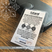 Shungite + CSilver Mobile Phone KiCard ~ EMF Protection ~ STARSIGN ~ 11 SCORPIO