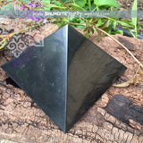 60mm Polished Shungite Pyramid [3.8mr/1.5lt] ~ EMF Protection
