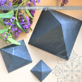 80mm Unpolished Shungite Pyramid [6.5mr/3.5lt] ~ EMF Protection